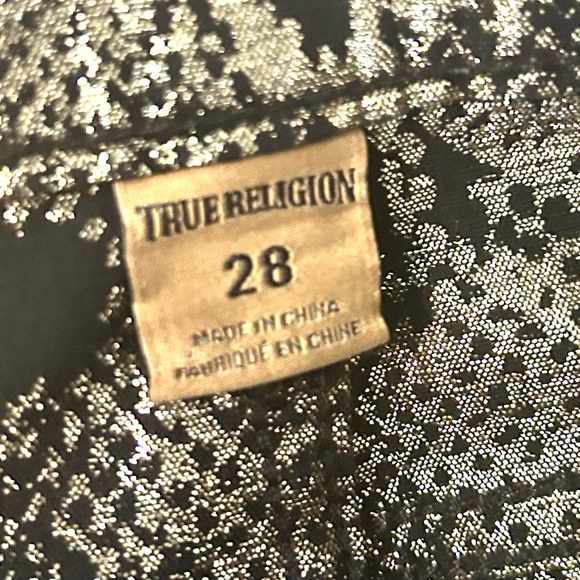 True Religion Halle Mid Rise Python Super Skinny stretchable Pants Women’s sz 28 - Picture 4 of 11